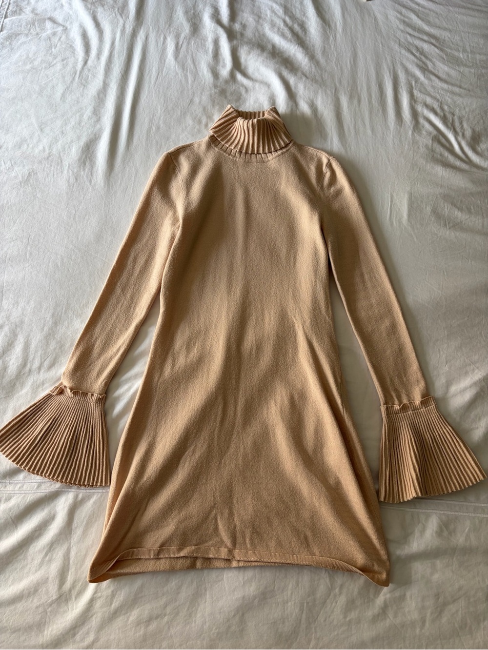 House of Harlow 1960 Camel Turtleneck Dress Size XS